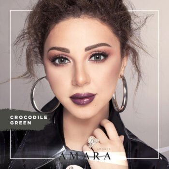 Amara Lenses Crocodile Green - 2 Lenses